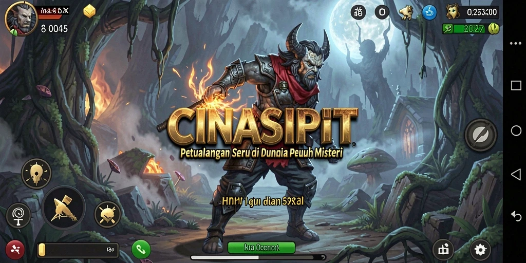 Screenshot utama CINASIPIT menampilkan momen seru dalam petualangan.