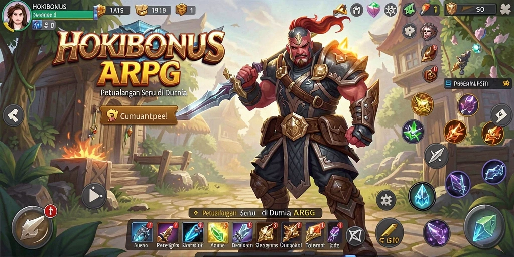Tampilan gameplay seru dari HOKIBONUS di dunia ARPG.