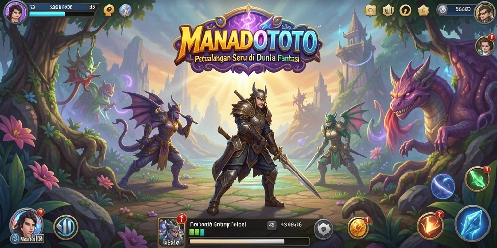 Screenshot gameplay MANADOTOTO yang menunjukkan petualangan mendebarkan.