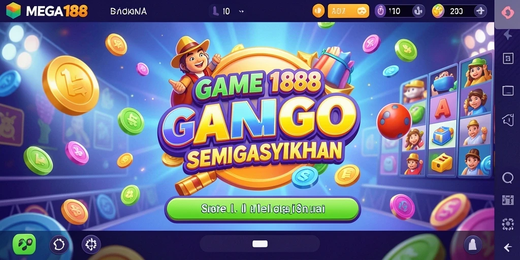 Tampilan gameplay MEGA188 yang penuh warna dan menarik dalam permainan Bingo.