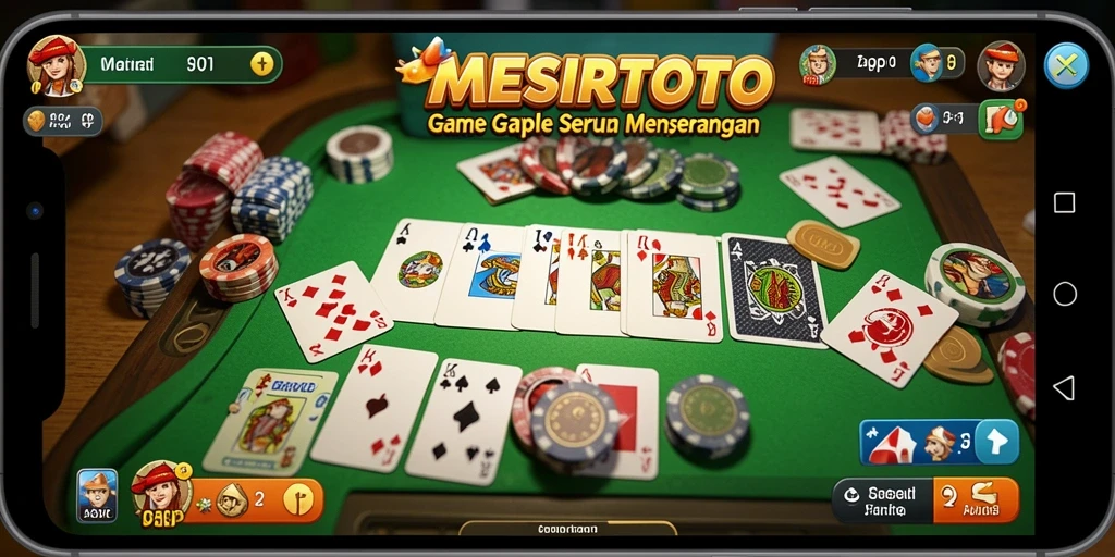 Tampilan seru permainan Gaple dalam MESIRTOTO.