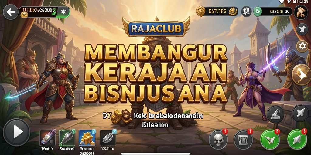 Tampilan gameplay RAJACLUB yang menarik dan menantang.