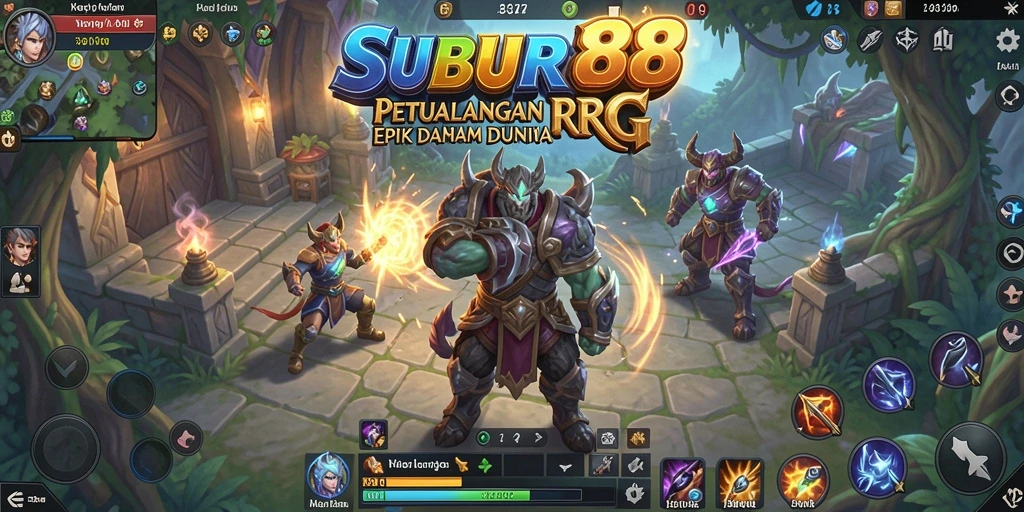 Tampilan gameplay seru dan penuh aksi di SUBUR88.