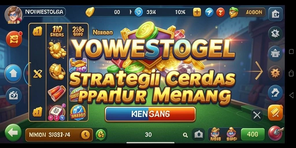 Tampilan gameplay mendebarkan dari YOWESTOGEL yang menantang strategi pemain.